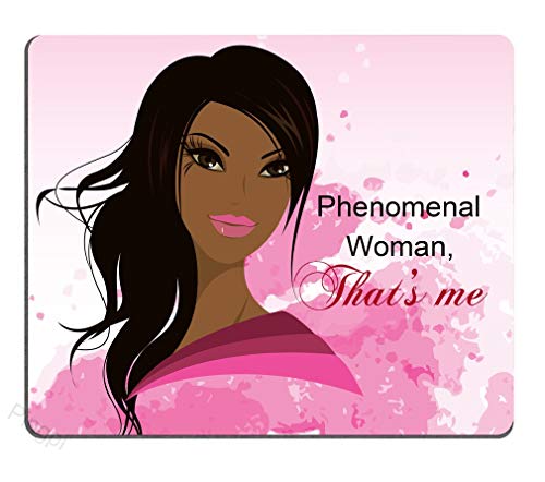 Pingpi Mouse Pad For Women, Dark-Skinned, Phenomenal Black Woman,240Mm X 200Mm X 3Mm Non-Slip Rubber Mousepad Mat #TOP21