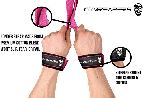 image for Gymreapers Lifting Wrist Straps for Weightlifting, Bodybuilding, Power