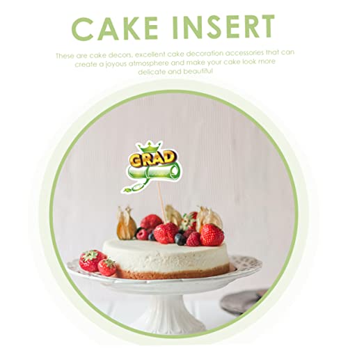 Amosfun Cartão De Formatura Cupcake Cakey Vasos De Flores Decorativos 24 Pçs Cupcake Salada Pickles