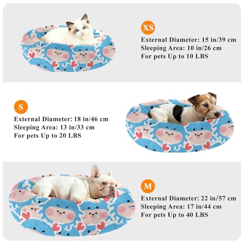 Lit pour chien de taille moyenne bleu doux et chaud format S - 8