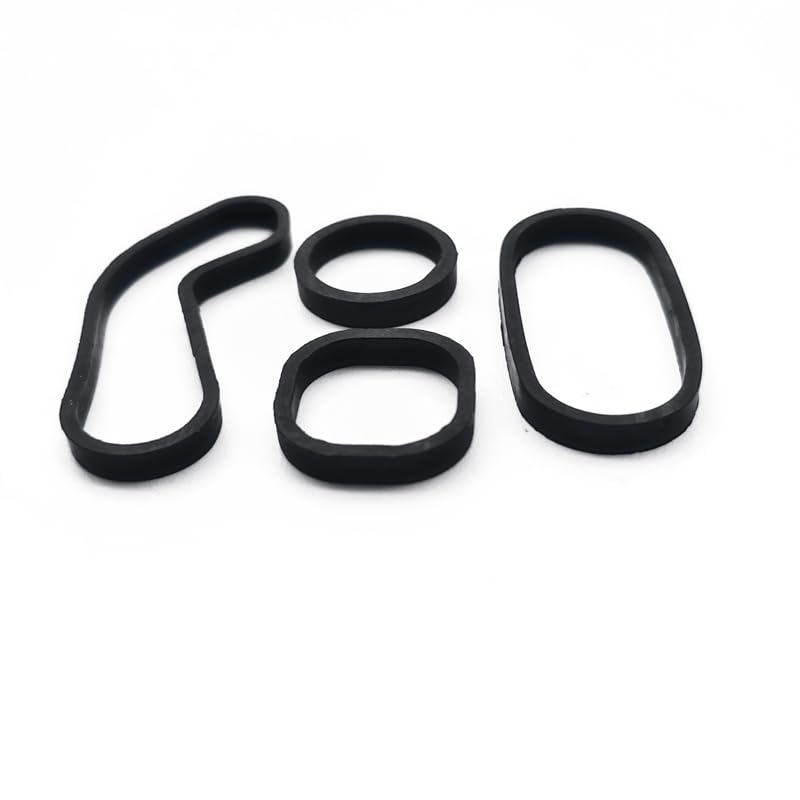 Image of AMCC Engine Oil Filter Cooler Gasket 3 Kit Replace：11427622446 | Compatible with MIni Cooper 2007-2015, Countryman 2011-2016, Cooper Paceman 2013-2016 Replace：11428643747 11428643758