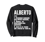 Photo Gallery nome camicia alberto definizione personalizzato nome divertente felpa Photo Gallery nome camicia alberto definizione personalizzato nome divertente felpa