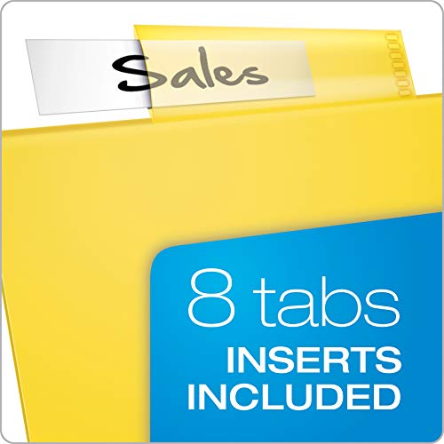 Oxford Plastic Binder Dividers, 8 Tab, Insertable Multicolor Tabs, Letter Size, 6 Sets (89601) #TOP2