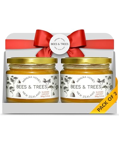 Bees & Trees Manuka Honey - 830+ 550+ MGO - Raw Pure 300g & 380g (2 pack)