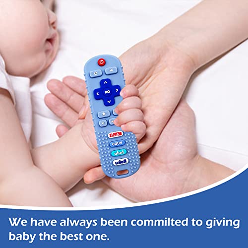 2-Pack Silicone Baby Teething Toys, Silicone Teethers For Babies, Remote Control Shape Teething Toys, Chew Toys For Boys And Girls Teether Early Educational Sensory Toy #TOP6