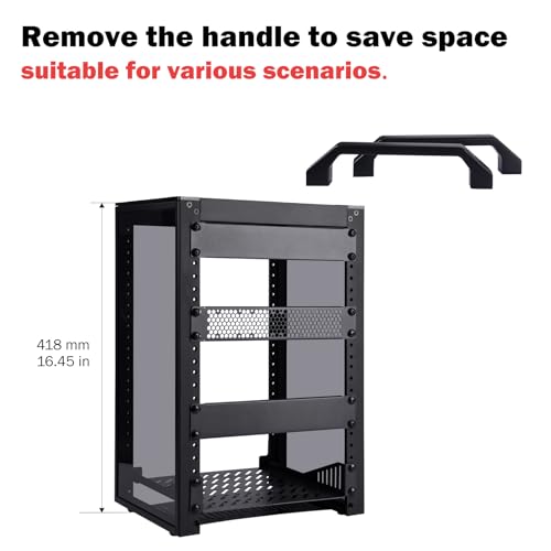 Rack de 10 Pulgadas con Ventilación Eficiente DeskPi RackMate T1 8U 4