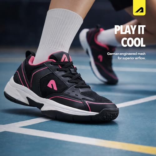 Image of Boldfit Badminton Shoes for Women Breathable Anti Skid Sports Shoes for Shuttle Non Marking Girls Shoe for Professional Match & Indoor Court Sports