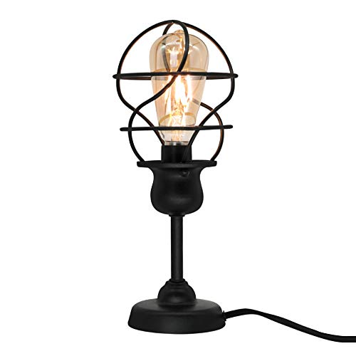Alucset Small Metal Table Lamp For Bedside, Industrial Desk Lamp For Bedroom Living Room,Kids Room,College Dorm,Coffee Table,Night Light Home Decor #TOP2