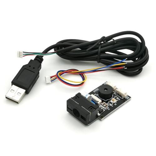 Gheuuoey 65 USB 有線バーコード スキャナー 1D 2D バーコード リーダー QR コード リーダー モジュール CMOS ブザー付き ケーブル UART 付き