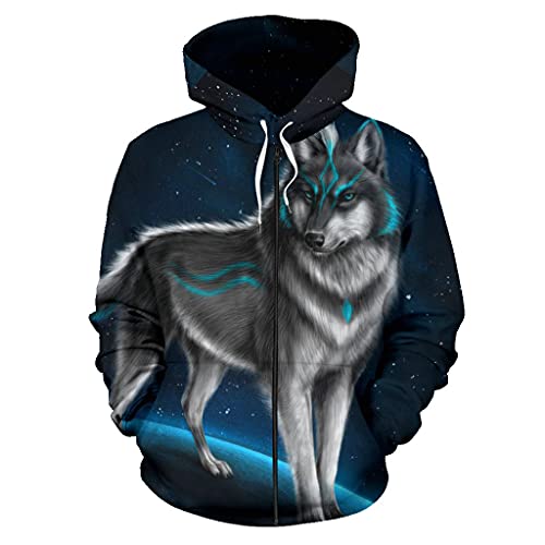 Pull viking loup de Fenrir à capuche pour vos sorties urbaines et soirées d'hiver