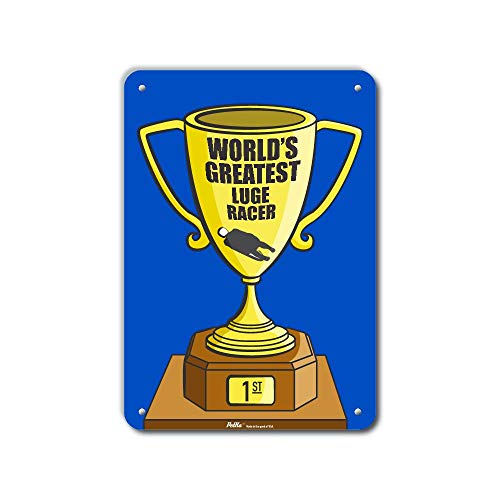 Panneau en aluminium de qualité supérieure avec motif trophée bleu