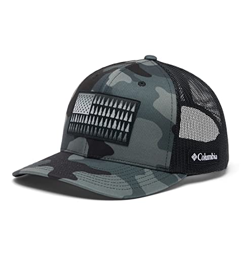 Casquette Columbia Drapeau d'arbre en filet réglable camo noir