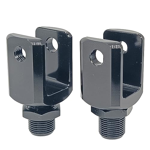 Motorcycle Shocks Absorber U-type Adapters, Powersports Shocks Clevis Pin Assortment Ahock Absorber Accessories Standard Universal Type Split Fork Head (black 21mm)