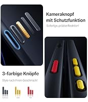 TORRAS Guardian für iPhone 17 Hülle Militärschutz, Matt Schwarz – Ansicht 5