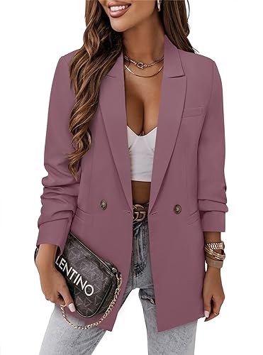 CRAZY GRID Women Business Casual Blazer Jacket Fashion Plus Size