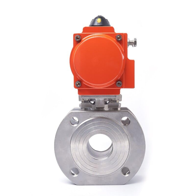 Robinet à tournant sphérique pneumatique 1-1/4 en acier inoxydable 304 à bride mince type plaquette