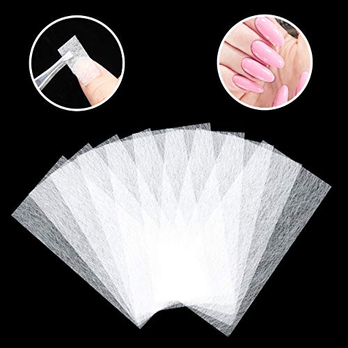Diealles Shine 100Pcs Extensi�n de U�as de Fibra de Vidrio, Fiberglass Nail Extension, Salones de U�as Nail Extension Fiberglass para Mujeres Ni�as
