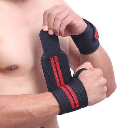 Leosportz Weight Lifting Wrist Comfort Support (Free Size,Red Black) (Red) (B08YX3LHC6) Amazon Price History, Amazon Price Tracker