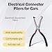 IGRARK Electrical Disconnect Pliers, 2pcs (1*Straight + 1*60), Automotive Hose Disconnect Tools for Push Tab Style Plugs