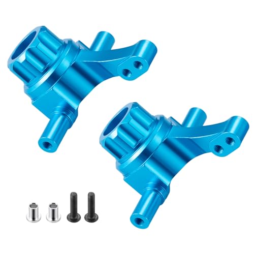 MORFUM RC Aluminum Front Steering Knuckle Carrier Blocks Front Knuckle Arm Steering Cup Set...