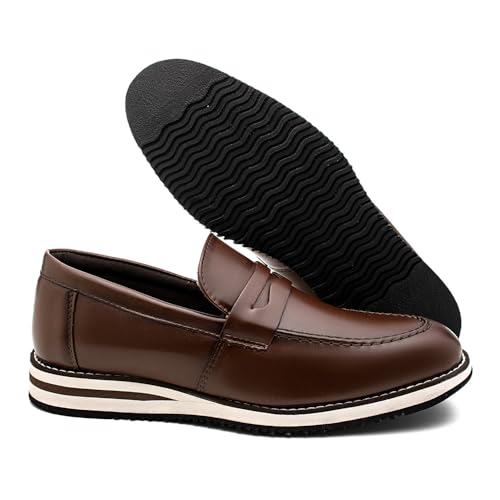 Sapato Masculino Loafer Esporte Fino Conforto e Durabilidade (Pinhão, BR, Adulto, Numérico, 37)