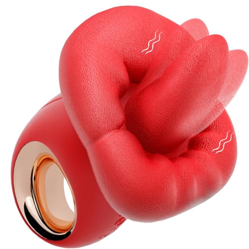 Vibrator Adult Sex Toys for Women - Clitoral Licking Womens Sex Toys Tongue Toy for Women, Clitoral Stimulator Adult Toys for Women G Spot Tongue Vibrator Rose Sex Toy Anal Toy with 10 Vibration Modes