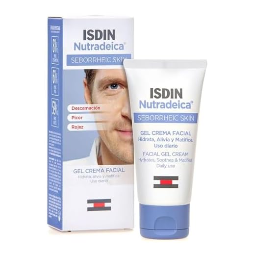 ISDIN Nutradeica - Gel-crema facial indicado para el tratamiento del exceso de sebo, descamación, picor y eritema de la piel seborreica facial, 50 ml