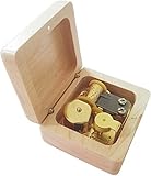 18 notas retro creativa viento arriba la caja de música de madera