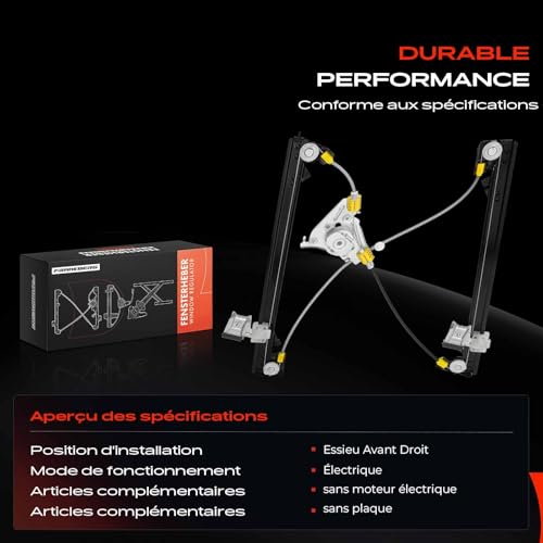 Mécanisme de Lève-vitre Électrique Avant Droite pour Kia Cee'D 2008-2011 ED SW