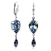 Produktbild Ohrringe mit Kristalle von Swarovski® Silber Blau NOBEL SCHMUCK