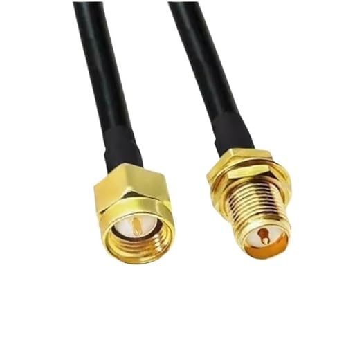 L*/M*R195 50-3 �P�[�u�� RPSMA/SMA ���� SMA �I�X���X�R�l�N�^���p 50ohm ���� WI/*FI an*/�e�i�����p(Brown,300CM)