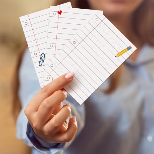 Image of Spiareal 100 Pcs Blank Note Cards Index Card, White, 4 x 6 in, Teacher | Kraft Cardstock with Eucalyptus Design, Envelopes Included, For Thank You Cards, Weddings, Baby Showers, Office DIY