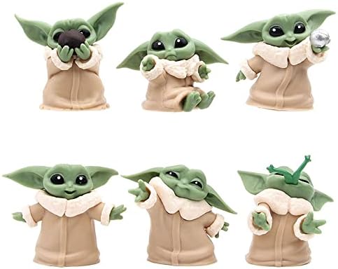 ZKTSRY Baby Yoda Gifts 6-Pack, Baby Yoda Toy Mini Figures Theme P...