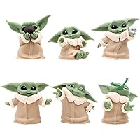 ZKTSRY Baby Yoda Gifts - Paquete de 6 figuras de juguete Baby