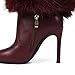 Women Fur Knee High Boots Heels Wide Calf Fold Over Tall Boots for Party Evening Fashion Shows