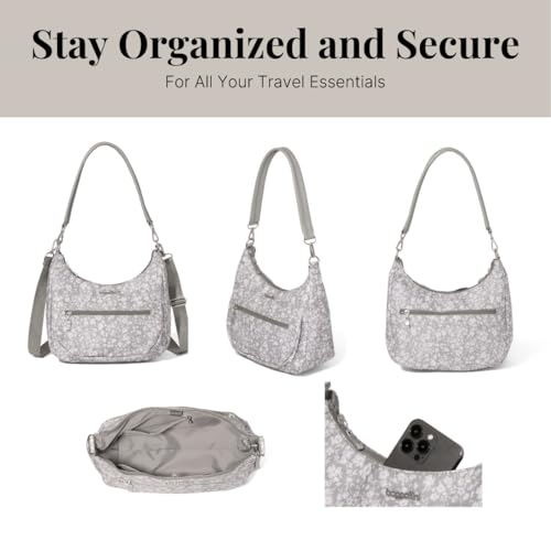 Image of Baggallini Modern Pocket Half Moon 11 inchx10.5 inch Shoulder Women W /Replaceable Straps Converts to Crossbody Bag
