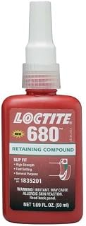 LOCTITE 680 Retaining Compound - General Purpose - MODEL : 1835201 Container Size: 50 ml. Bottle by Loctite