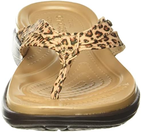 leopard print croc sandals