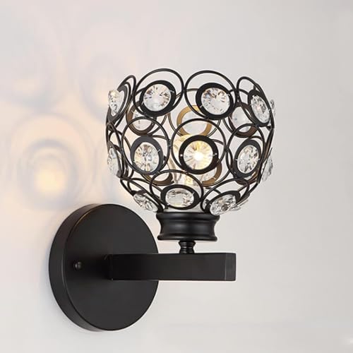Appliques françaises creuses en cristal E27 au design géométrique