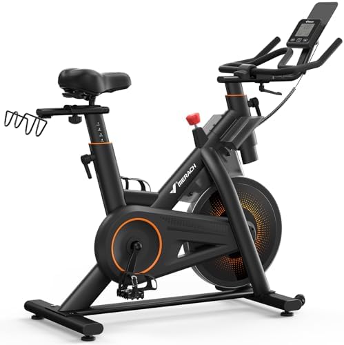 Merach Exercise Bike for Home Gym, Low Noise Stationary Bike with...