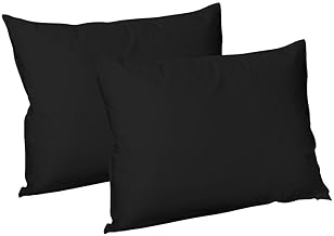 100% Egyptian Cotton PILLOW CASES, Natural Softness, Attractive Colours (Black)