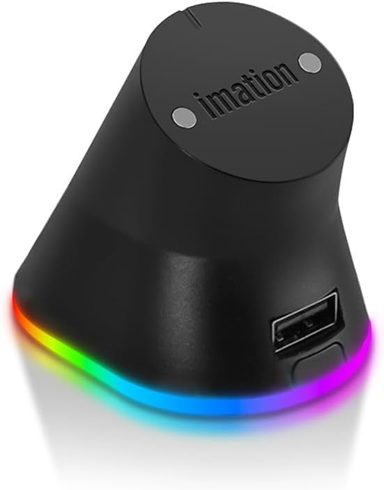 RGB Charging Dock for Logitech Computer Mouse G PRO X Superlight DEX/2/1, G502, G502 X Plus, G502 X Lightspeed, G703, G703 Hero, G903, G PRO Wireless - Computer Mice Powerplay Charging System (Black)