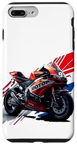 Ride With Passion �N���V�b�N �o�C�J�[�A�p���� �`���S�� �X�}�z�P�[�X iPhone 7 Plus/8 Plus �p