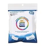 Acchiappacolore bucato - 50 pezzi fogli assorbenti colore | Anti-trasferimento viaggio | Previene sbavature, non macchia, salviettine lavabili casa dormitorio