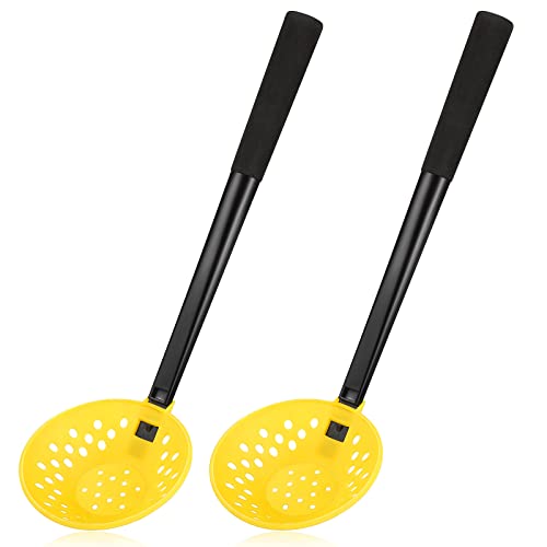 Baderke 2 Pcs Ice Fishing Skimmer Scoop For Winter Plastic Ice Fishing Scooper Long Ice Fishing Ladle For Scooping Out Ice Winter Fishing Gear Accessories #TOP19