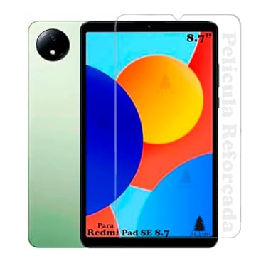 Pelicula Protetora vidro para Tablet Redmi Pad Se pequeno 8.7 2024 resistente 9h Alamo