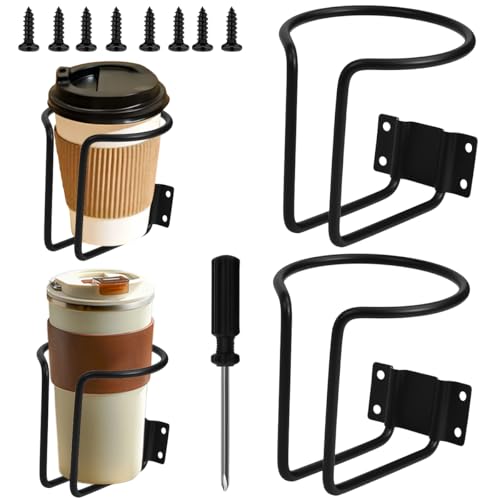 REFORUNG 2 Stück Becherhalter Auto Getränkehalter Boot Getränke Halter Auto Flaschenhalter Bierflaschenhalter Campingstuhl Metal Cup Holder Dosenhalter für Boot Yachten Marine Anhänger Hardware