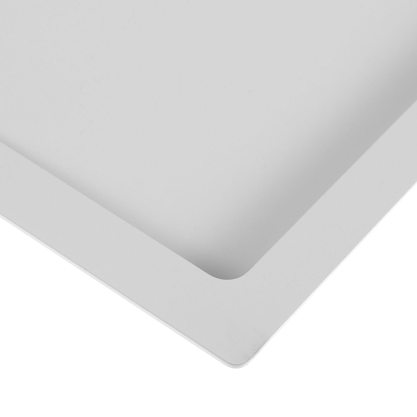 Garneck Tapa Abatible Empotrada para Cubo de Basura 304 Acero Inoxidable Rectangular 234 X 172 X 3 CM Color para Cocina y Baño Tapa Solapa para Encimera y Conducto de Basura