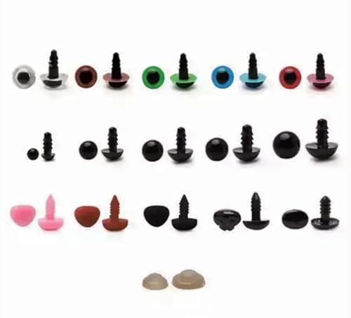 Kit Olho E Nariz Para Pelucia E Amigurumi Colorido 280 Peças