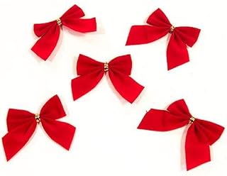 Toyland® Christmas Mini Red Velvet Bows - Pack of 18 - Approx Size 6cm - Traditional Decorations
